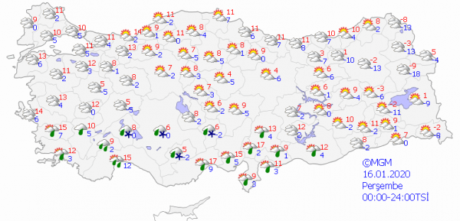 Meteoroloji verilerine göre 5 günlük hava tahmini… Yarınki hava durumu